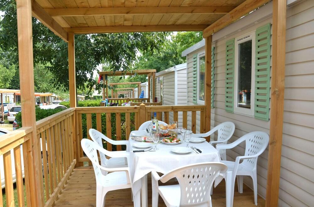 Happy Camp Mobile Homes In Camping Laguna Village กาออร์เล ภายนอก รูปภาพ